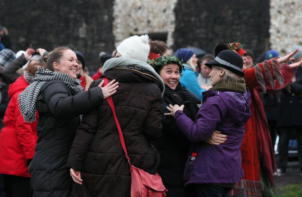  Friends celebrate the shortest day of the year in Ireland