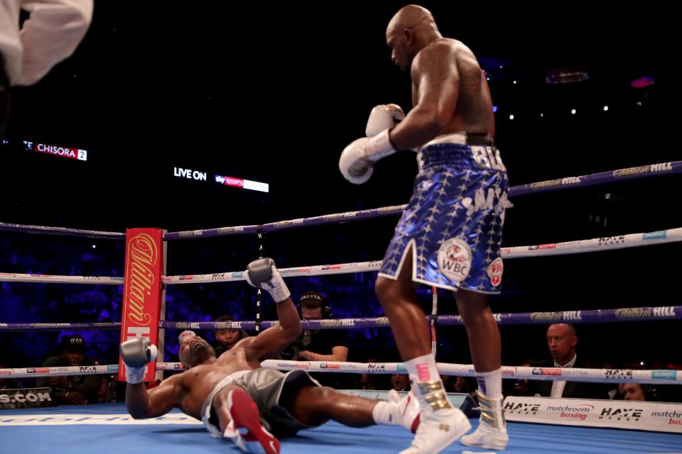 Dillian Whyte knocked out Dereck Chisora in the 11th round of their heavyweight rematch