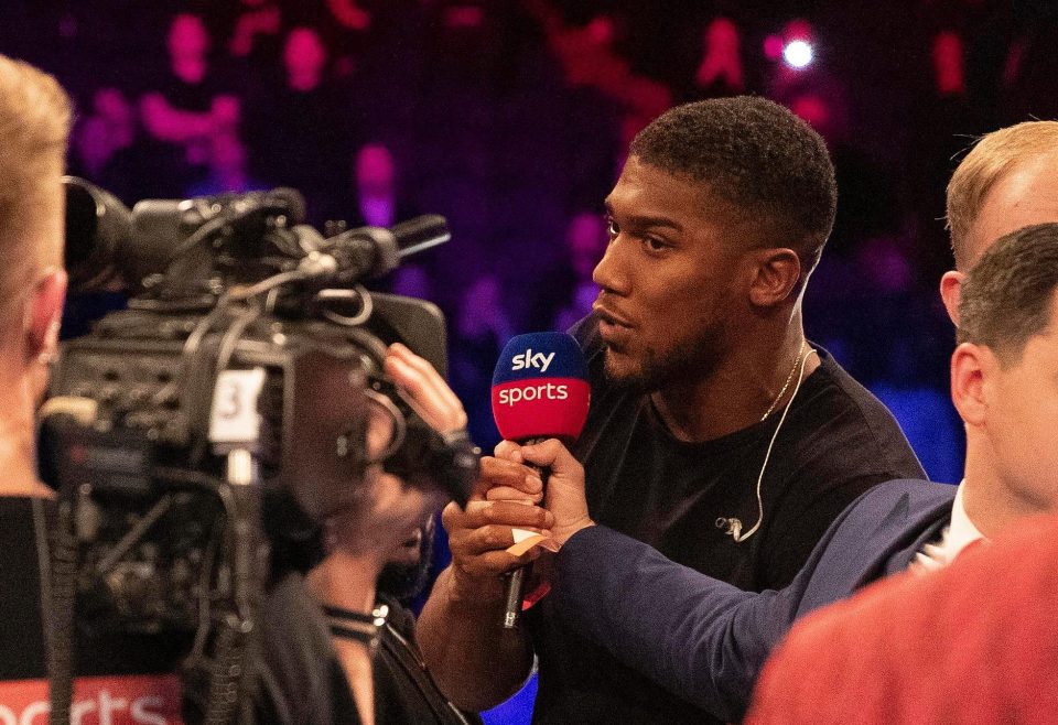 Anthony Joshua was booed by the O2 Arena crowd as he discussed his next opponent