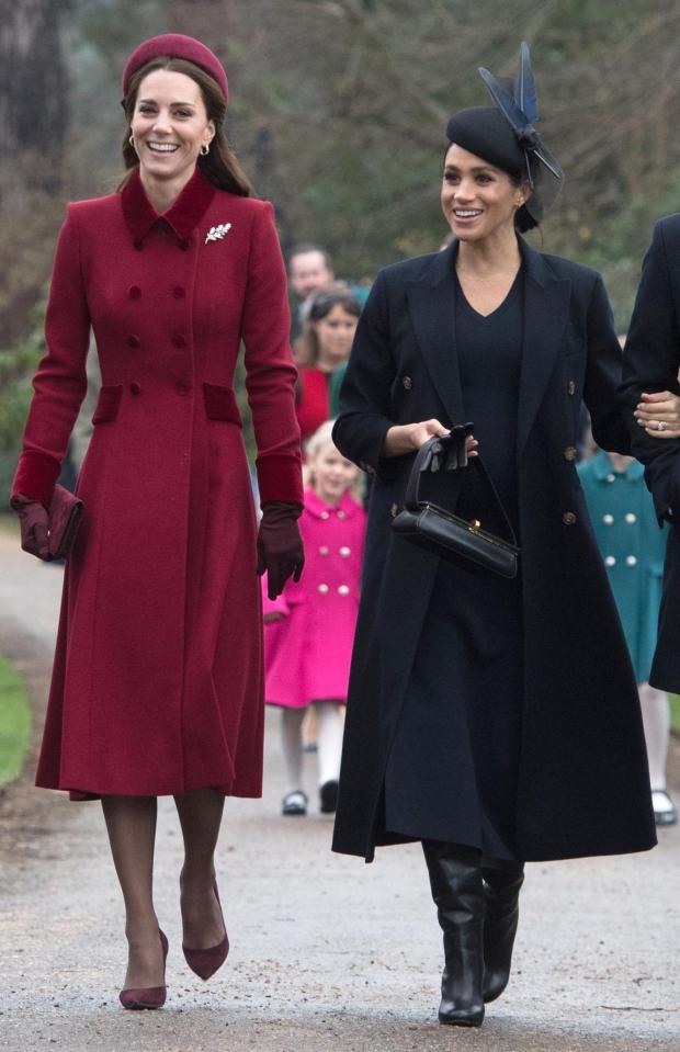  Meghan Markle and Kate Middleton put on a united front for Christmas Day