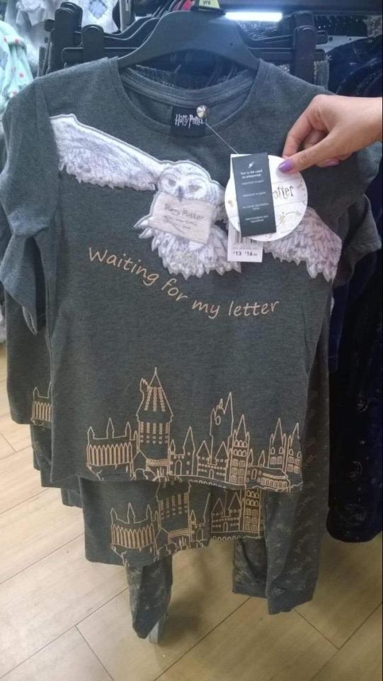  Tesco is selling Harry Potter pyjamas that come with a warning — not to wear them in bed