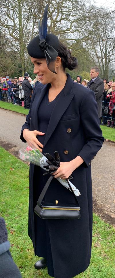  Pregnant Meghan Markle looked stunning for the Christmas Day service