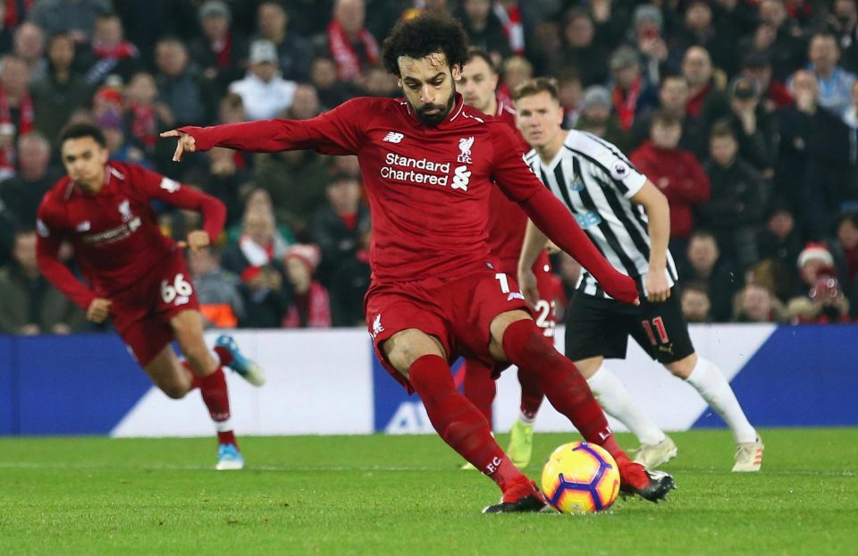  After winning the penalty Salah stepped up for the spot kick