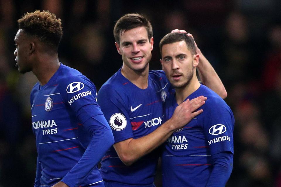  Eden Hazard once again bailed Chelsea out with two goals against Watford