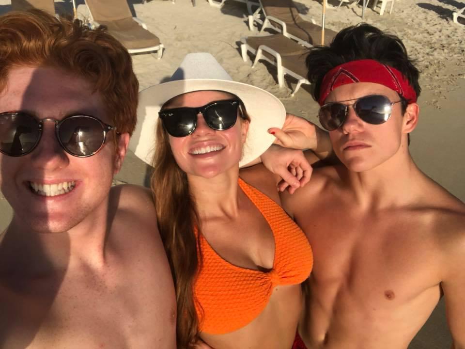  Pictures posted on Facebook show him having fun with his friends