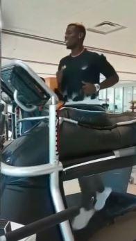  Paul Pogba posted a video of him strapped into the AlterG