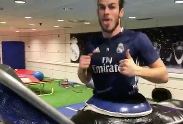  Gareth Bale was zipped up into the £36k kit when he suffered an ankle injury