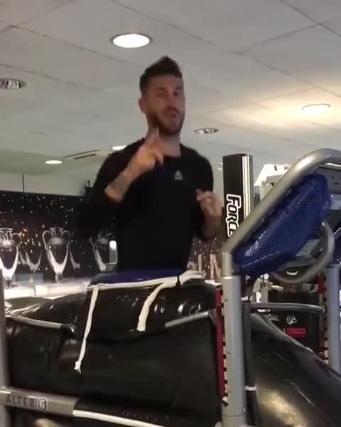  Bale's team-mate Sergio Ramos used the AlterG device which inflates around the user