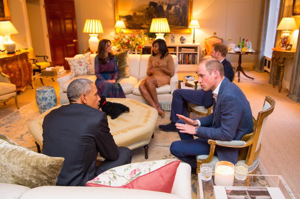  Kate and Wills showed off their extensive refurbishments of Apartment 1A when they hosted the Obamas in 2016