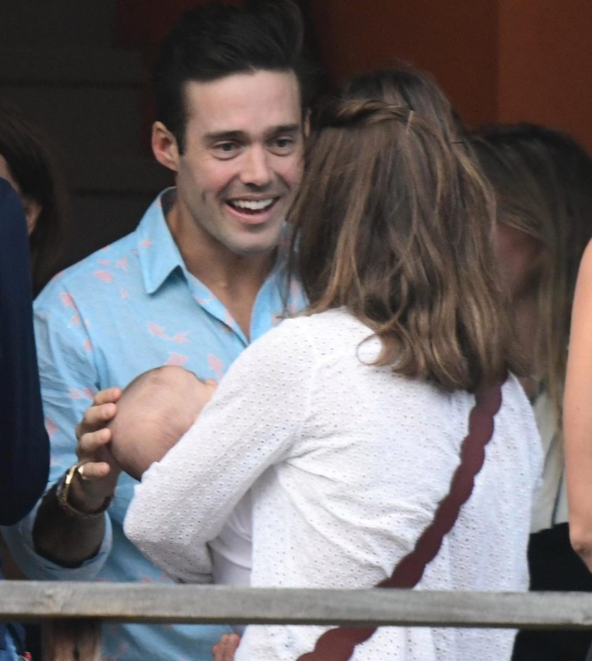  Spencer and Pippa share a joke on the balcony of the Eden Rock Hotel on St Barts