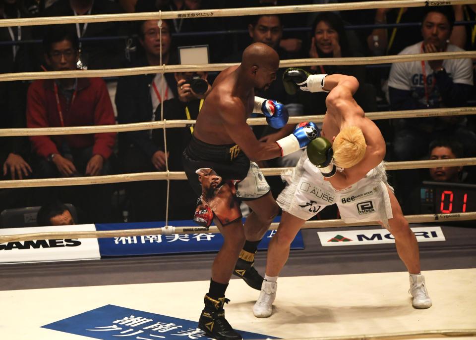 The Japanese hope was exposed in brutal fashion as he was taken apart by Mayweather