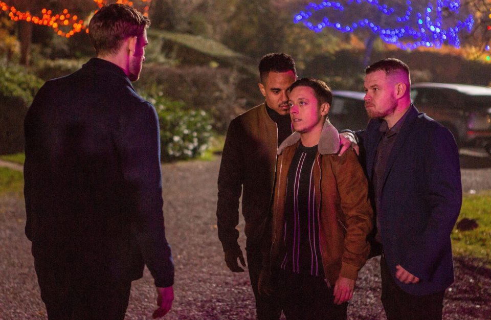  Matty was confronted by ex-boyfriend Isaac and his mates in the village