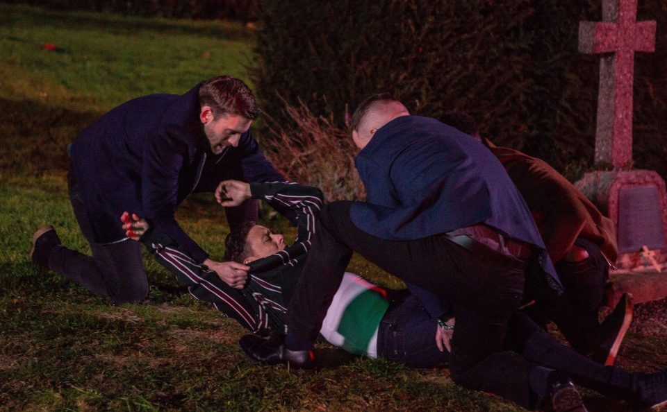  Emmerdale fans were horrified tonight as Matty Barton was a victim of a transphobic attack