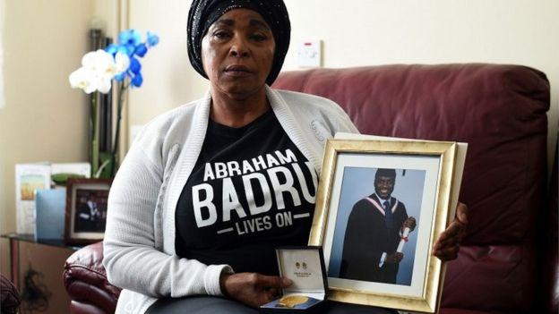  Ronke Badru, the heartbroken mum of Abraham, who was shot dead in Dalston on March 25