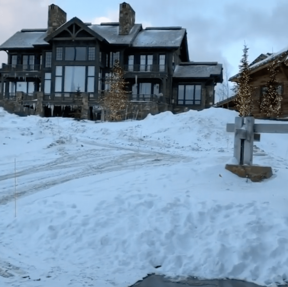  Luke shared a glimpse of the family's ski lodge