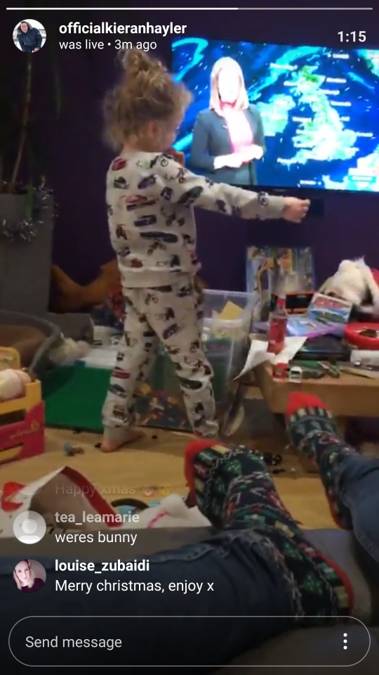  He also shared a video showing Jett playing with his new Lego as he relaxed on the sofa