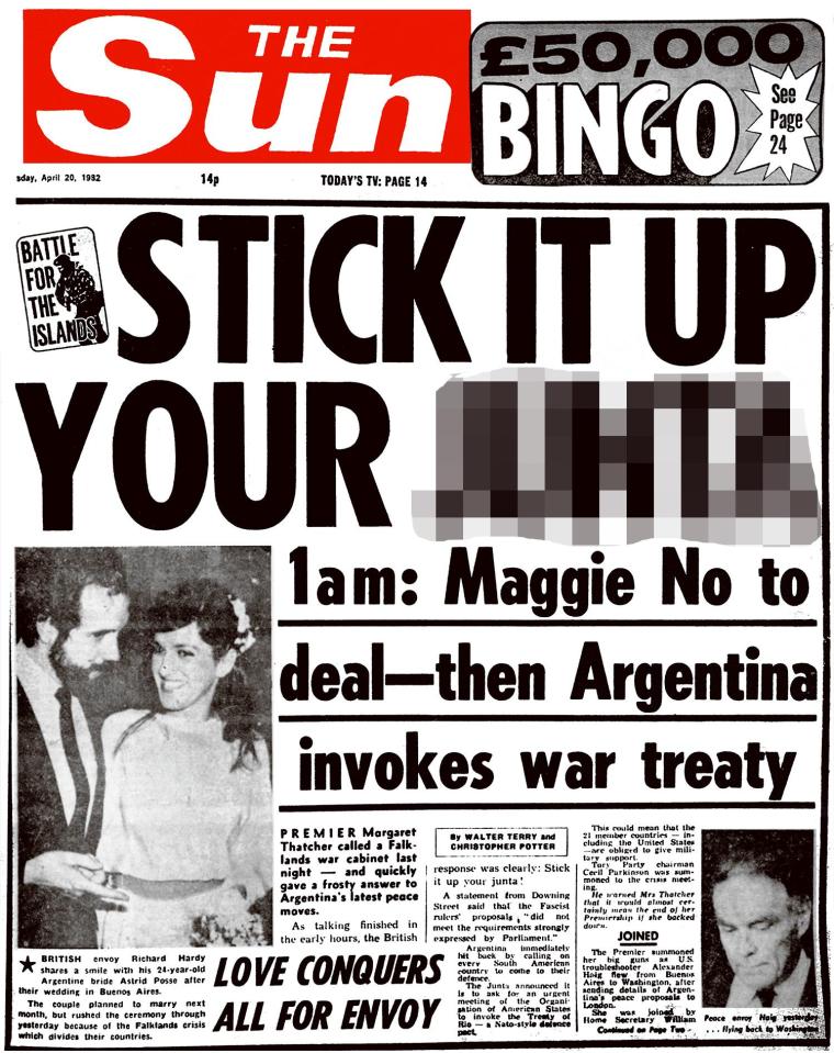  We brought you all the news on the Argy bargy over the Falklands