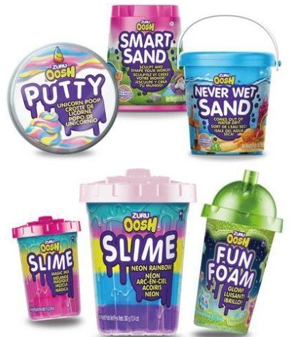  The green Fun Foam (bottom right) sold at Argos was found to contain 500mg/kg more than the legal limit of 1200mg/kg for putty