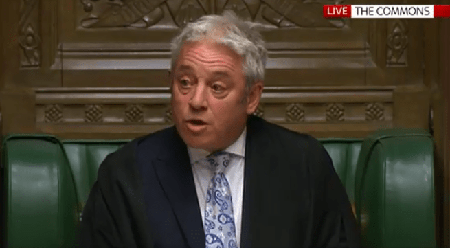  John Bercow said it was 'discourteous' to delay the vote