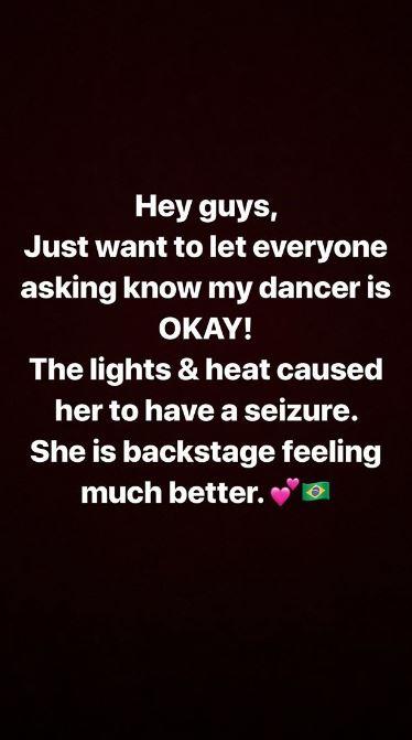  Iggy updated fans on her dancer