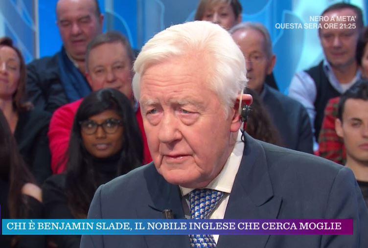  Wife-seeking Sir Benjamin Slade pictured on Italian TV