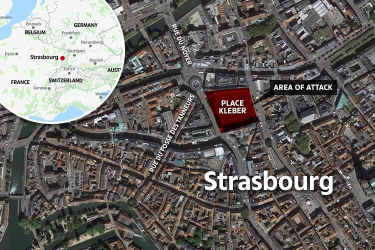  The attack took place at a Christmas market in Strasbourg