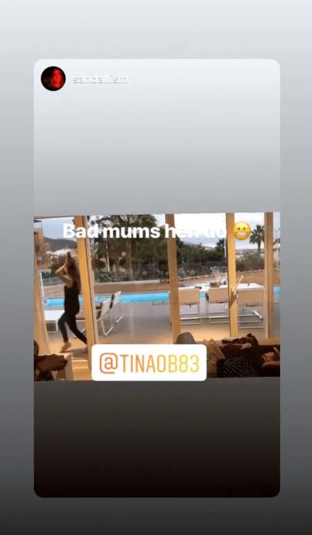  Tina has teased her hen antics on social media