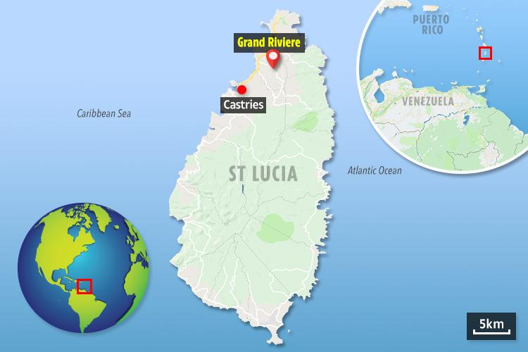  The Cambridge graduate lived in the north of St Lucia