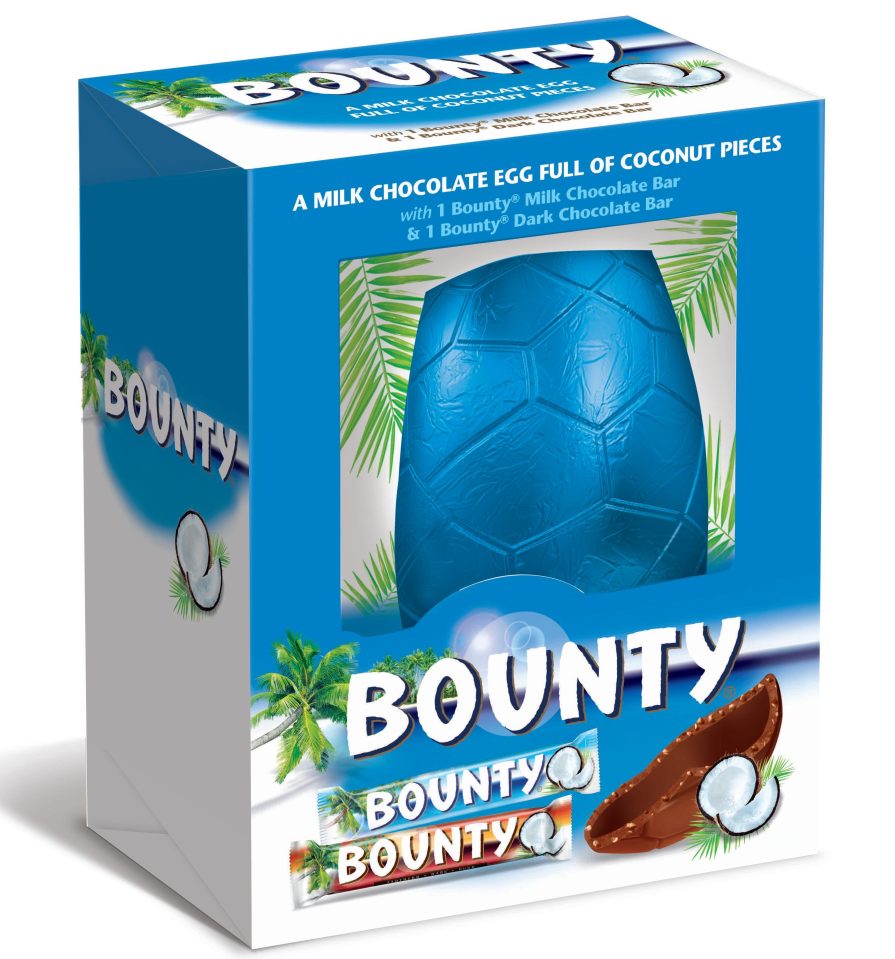  Mars has launched a Bounty Easter egg this year with coconut pieces inside the shell