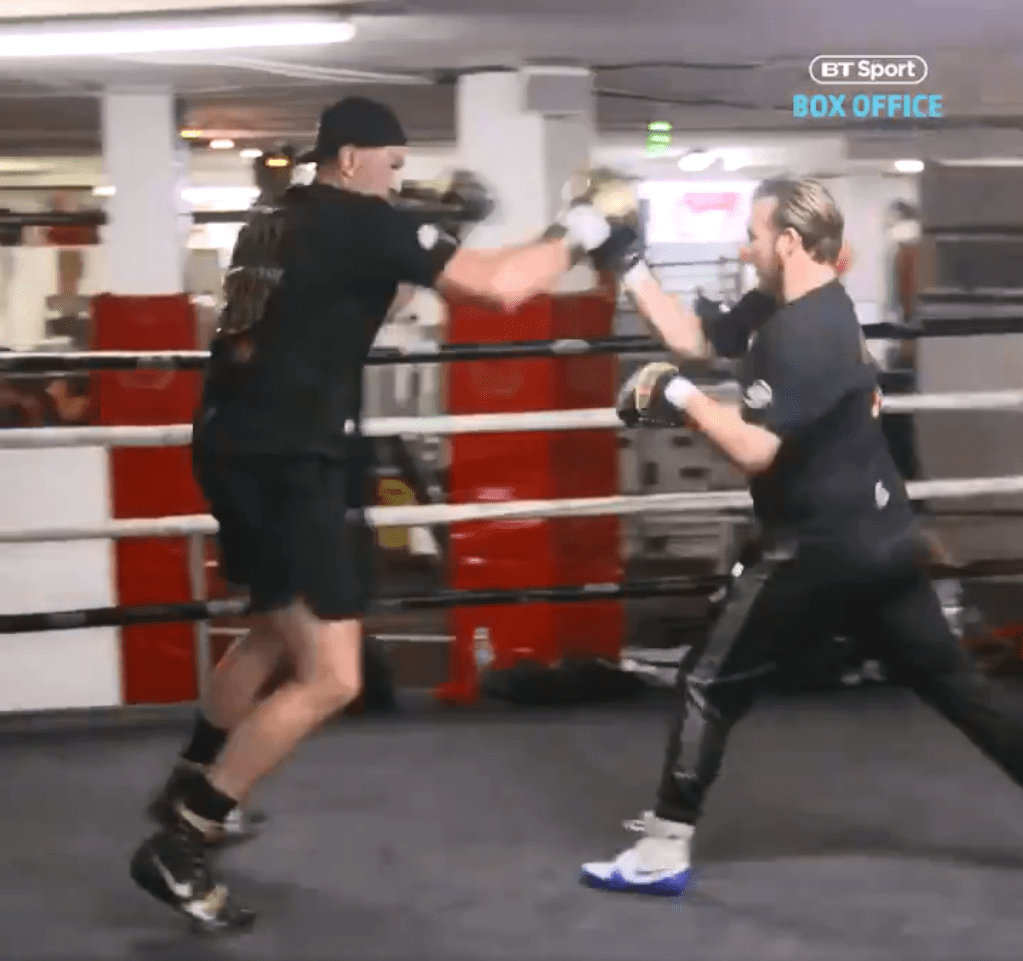  Tyson Fury was back in training earlier this month ahead of potential rematch