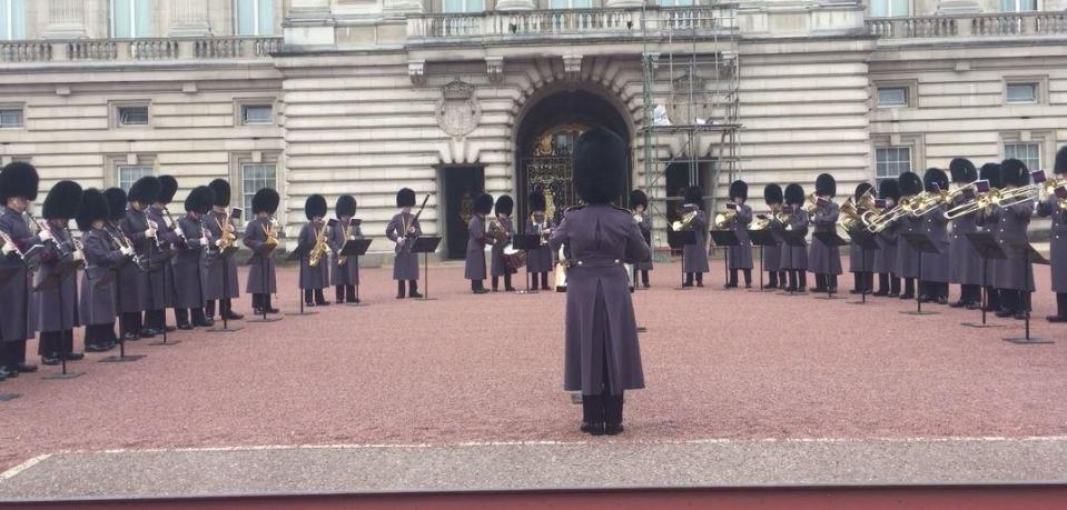  The Guards struck up a version of Queen's Bohemian Rhapsody