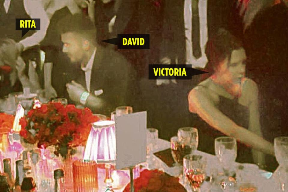  Rita Ora and David Beckham were deep in conversation while Victorias back was turned at an event in December 2018