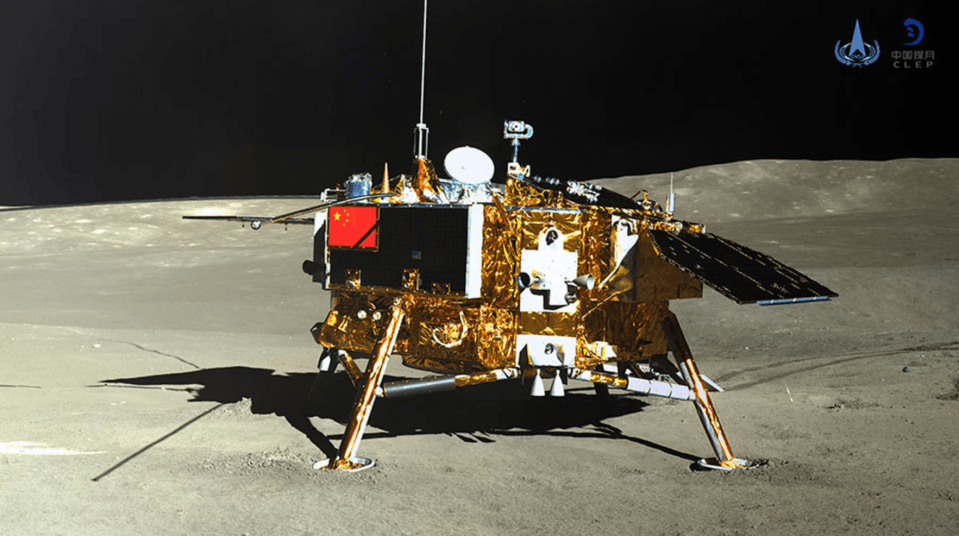 Chang’e-4’s lander on the surface of the moon