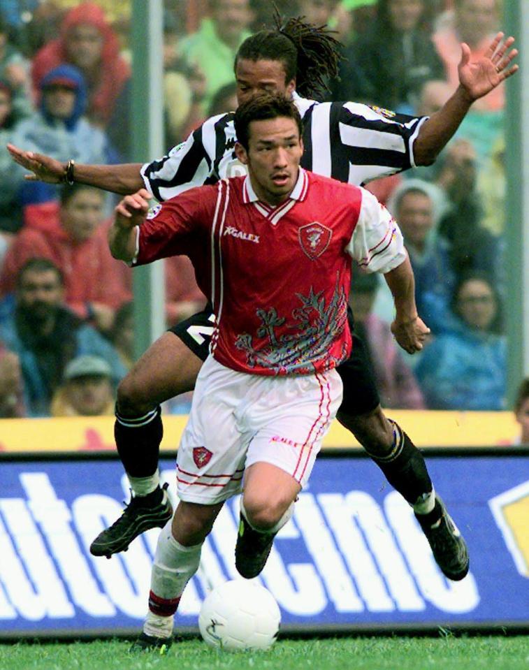  Nakata battled with Serie A's best including Edgar Davids