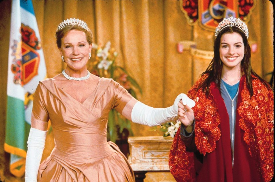  Anne Hathaway alongside Julie Andrews in Princess Diaries