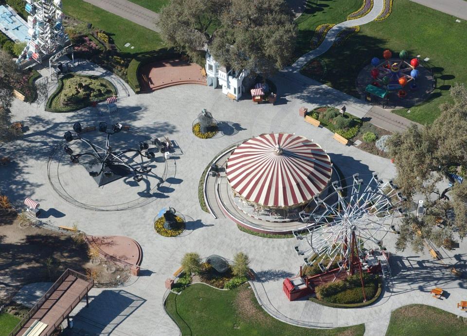  He had a theme park made on the grounds of the house