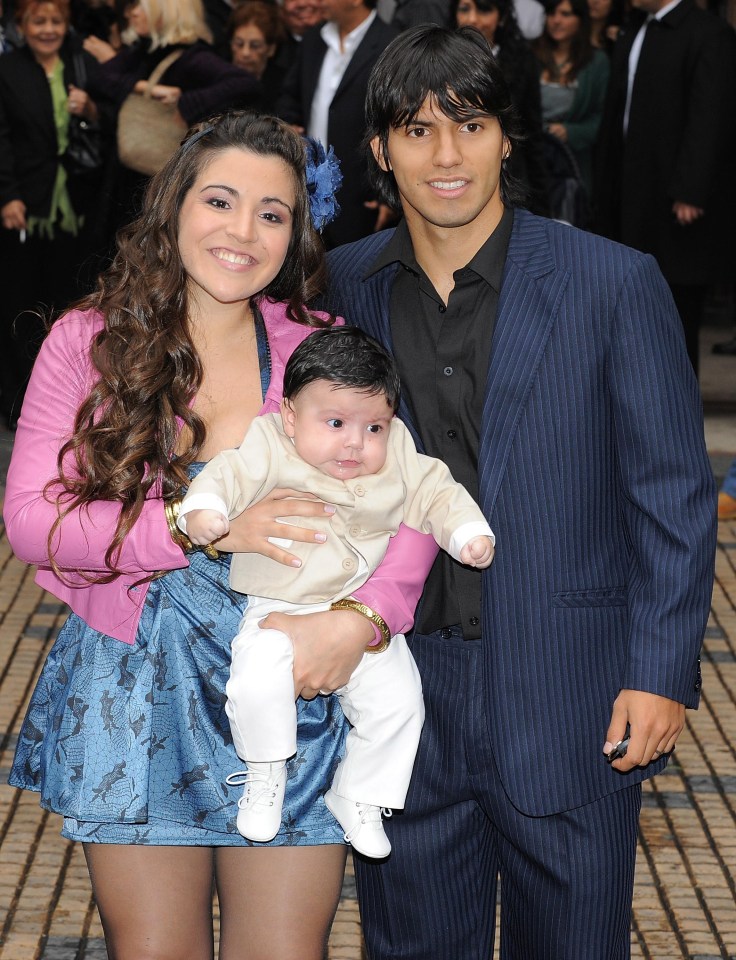 Aguero has a child, Benjamin, with his first wife Giannina