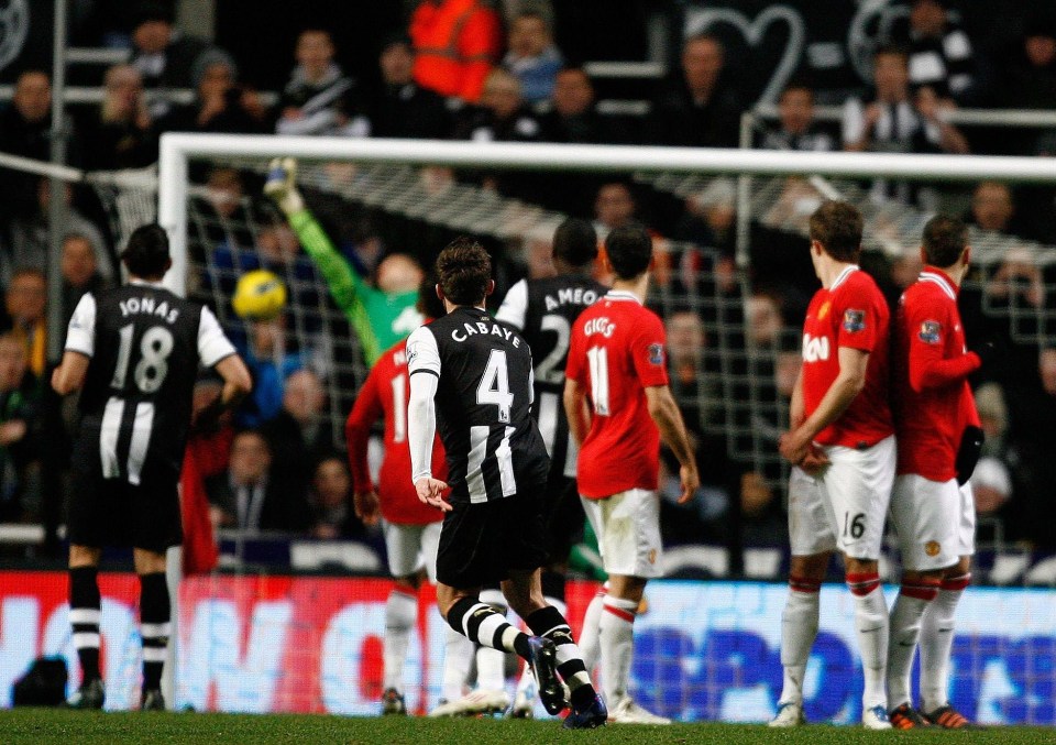 He scored a stunning free-kick against Manchester United in his first season at Newcastle as he established himself as a fan favourite