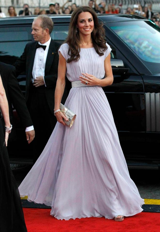  Kate wore this elegant Alexander McQueen dress to a Bafta event in 2011