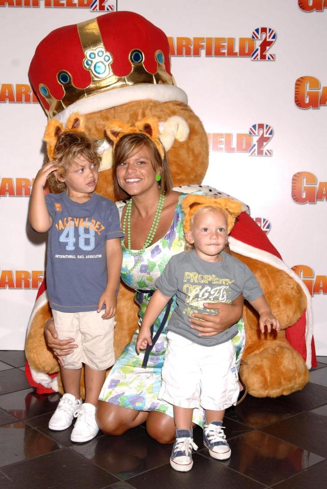  Jade pictured with her boys in 2006