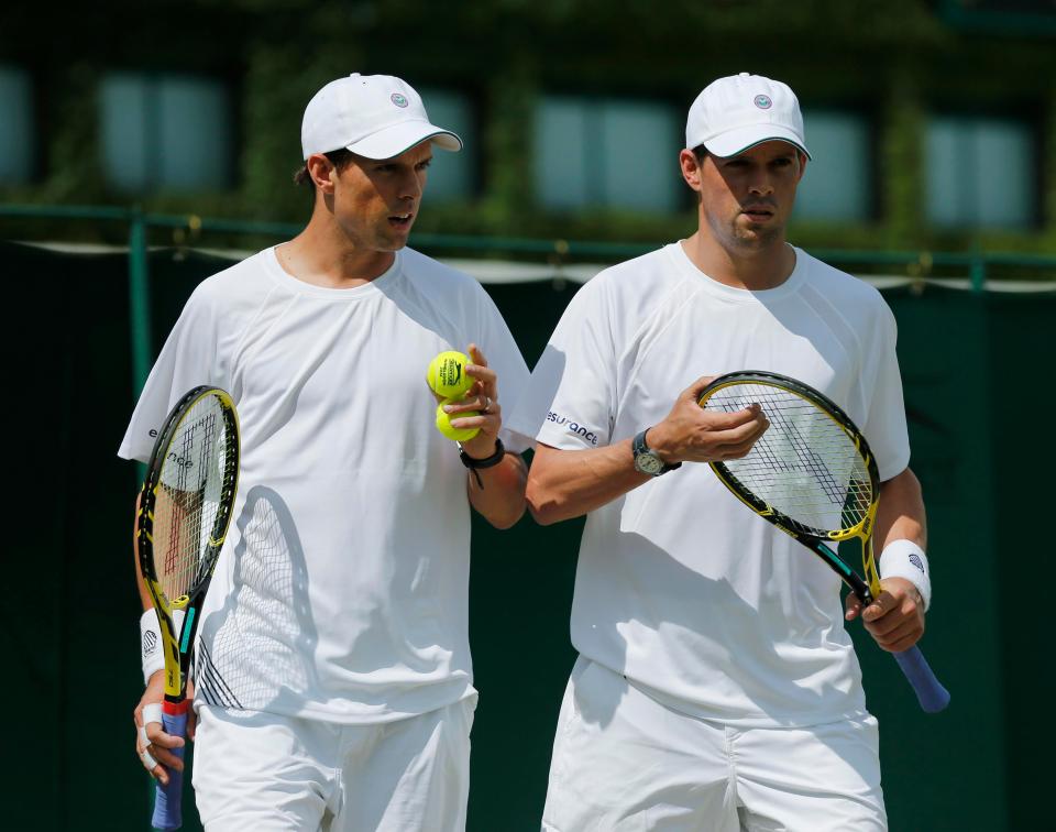 Bob Bryan and twin brother Mike are considered the greatest doubles pair in tennis history by many