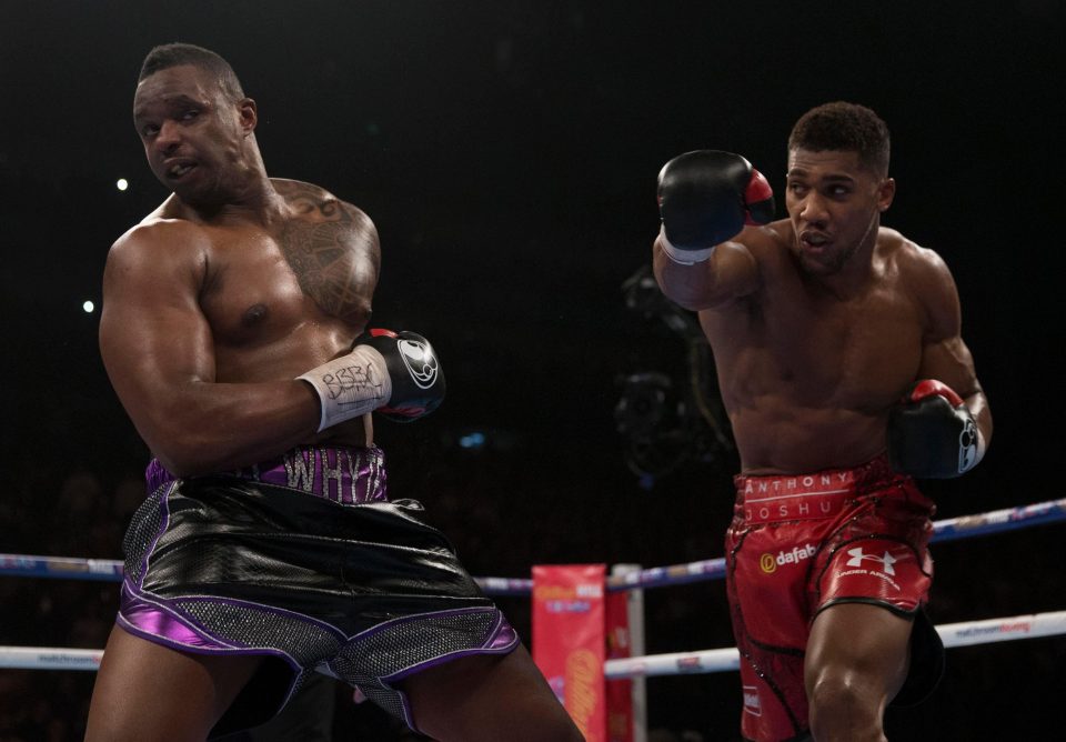 AJ knocked Whyte out in the seventh round when the pair met at the O2 Arena in London in December 2015