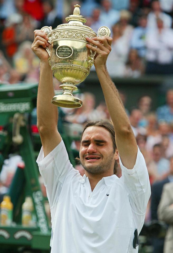  Federer won his first Grand Slam when he beat Philippoussis in the 2003 Wimbledon final