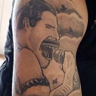  Freddie Mercury has been etched onto fans body