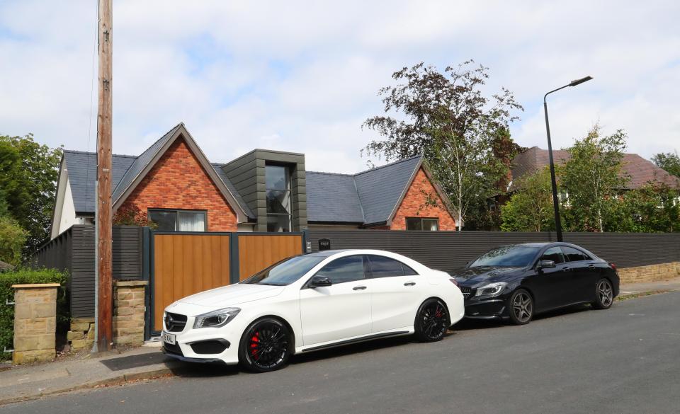  He then had a black CLA 45 Coupe, which he parked outside his house