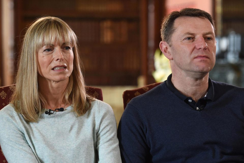 Kate and Gerry McCann have never given up hpe