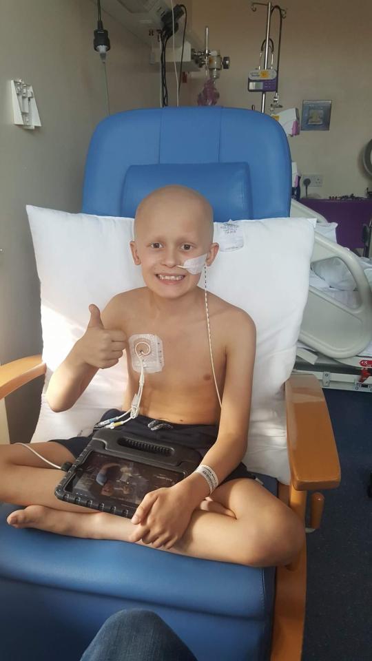  The brave little boy fought off two bouts of cancer before finally succumbing to a third