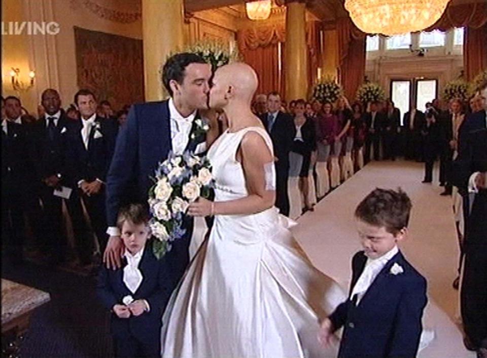  Jack Tweed and Jade Goody married a month before her death, with Freddie and Bobby as page boys