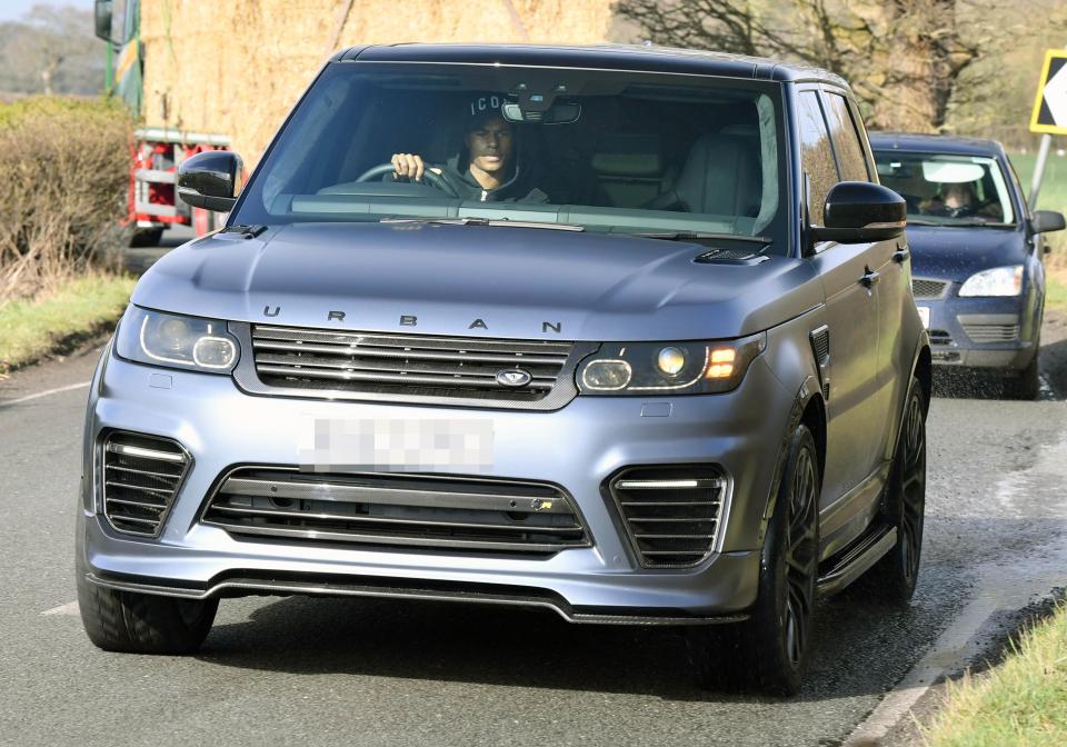  Rashford's Range Rover Velar costs around £70k