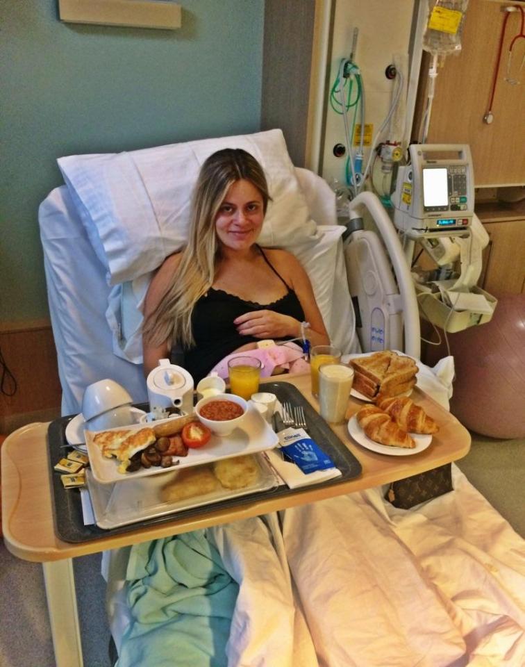  Mum Ana Klemencic Cabuk shared the spread she got when she stayed in the Lindo Wing after giving birth to her daughter Mia